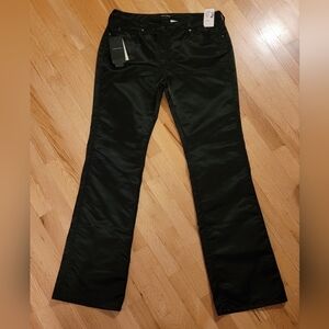 Giorgio Armani Black Flare Corduroy Pants